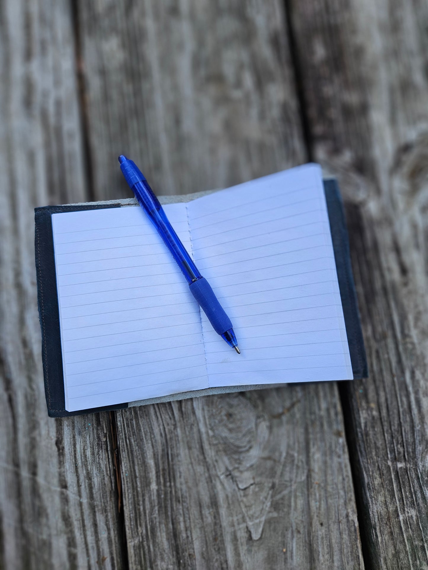 Light Brown Cowhide Mini Notebook