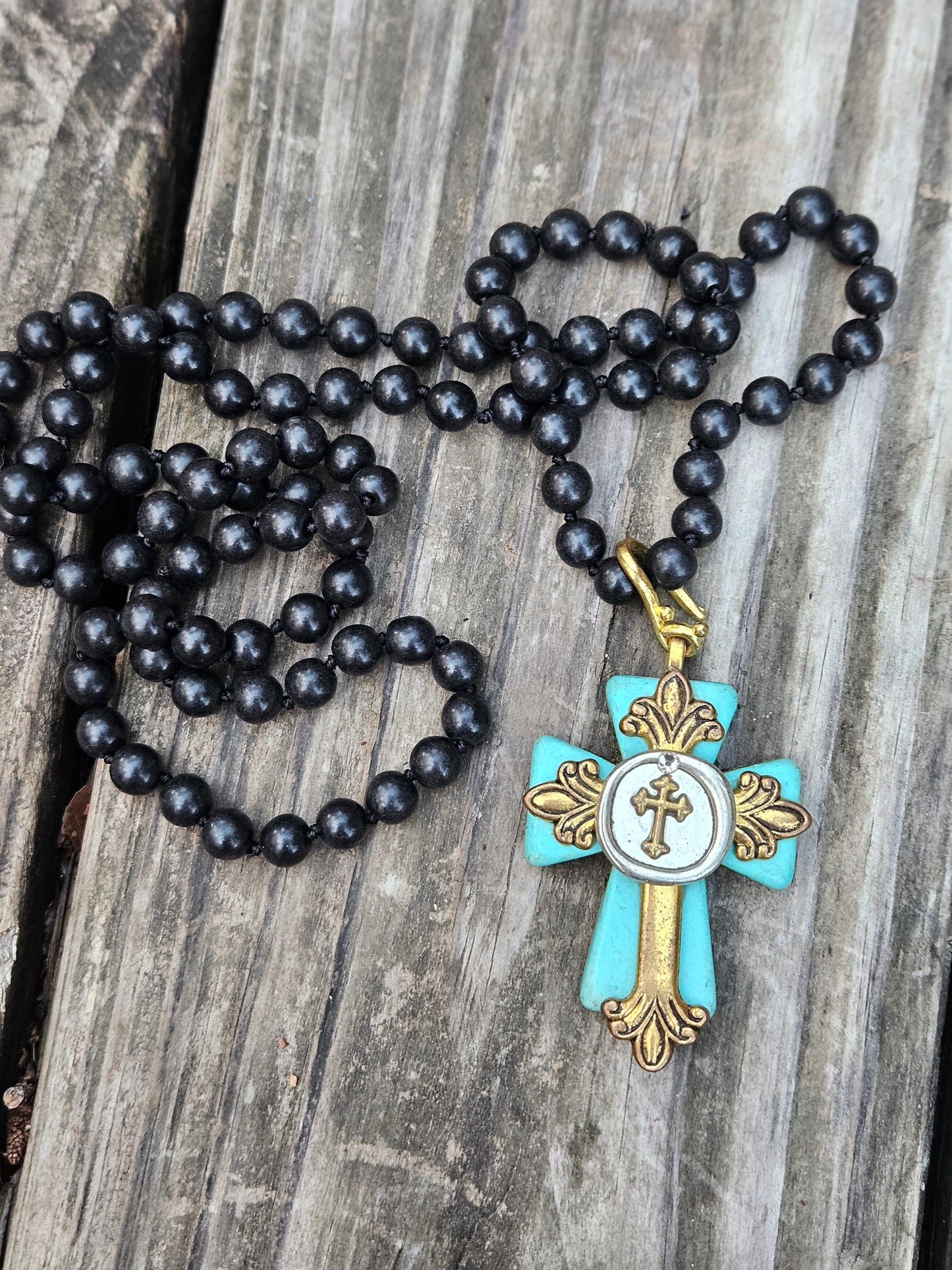 Turquoise Cross Pendant