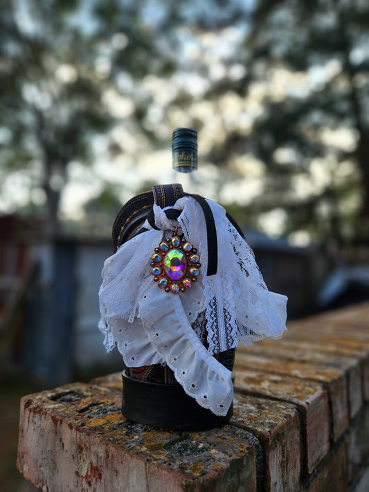 Black Boot Bottle Holder