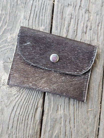 Dark Brown Cowhide Coin Holder