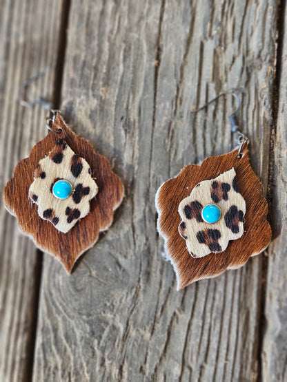 Multilayer Cowhide Earrings