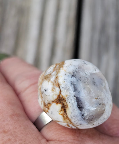 Tumbled Ocean Jasper Ring