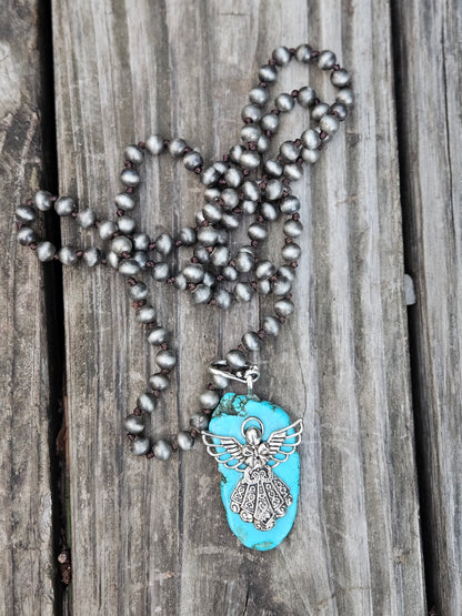 Turquoise Angel Pendant