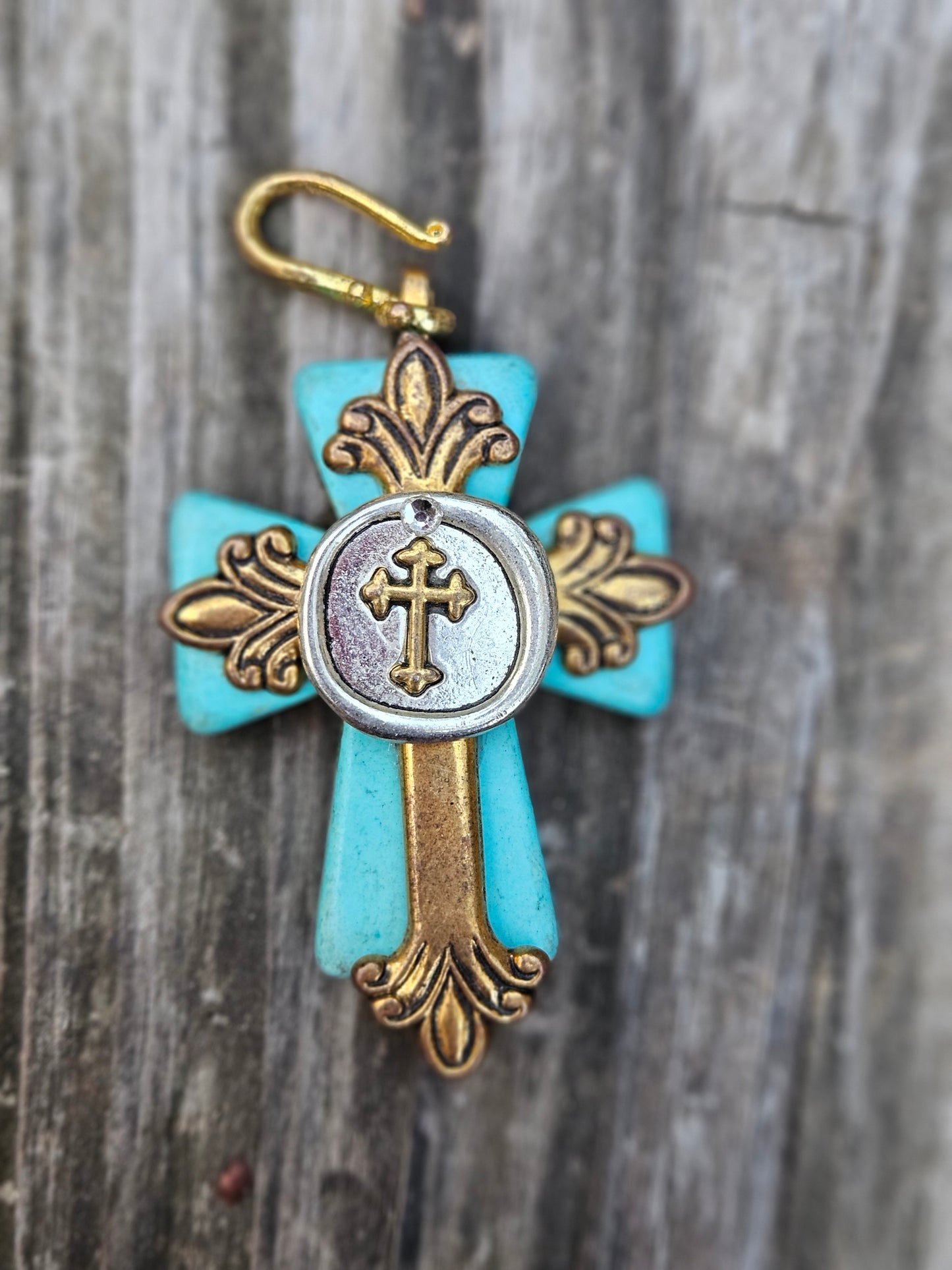 Turquoise Cross Pendant