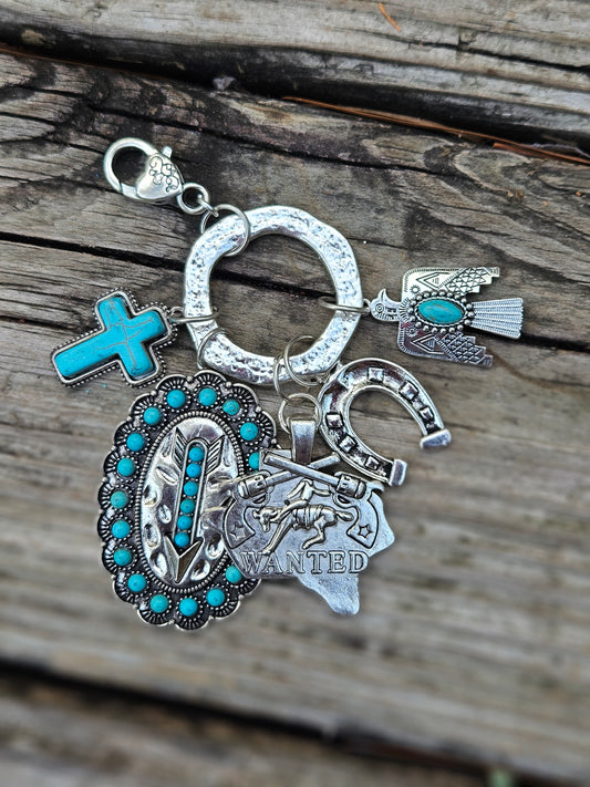 Cluster with Arrow of Turquoise Dots