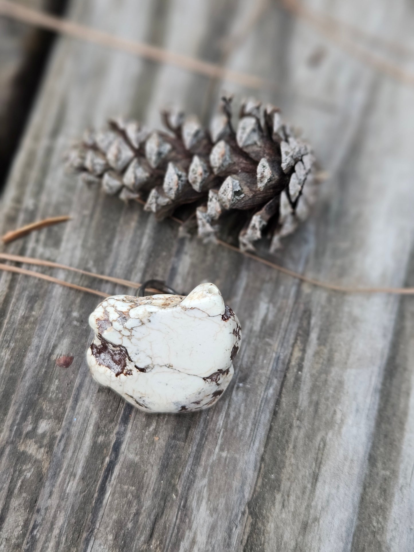 White Magnesite Ring