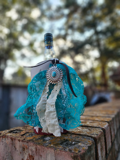 White Boot Bottle Holder